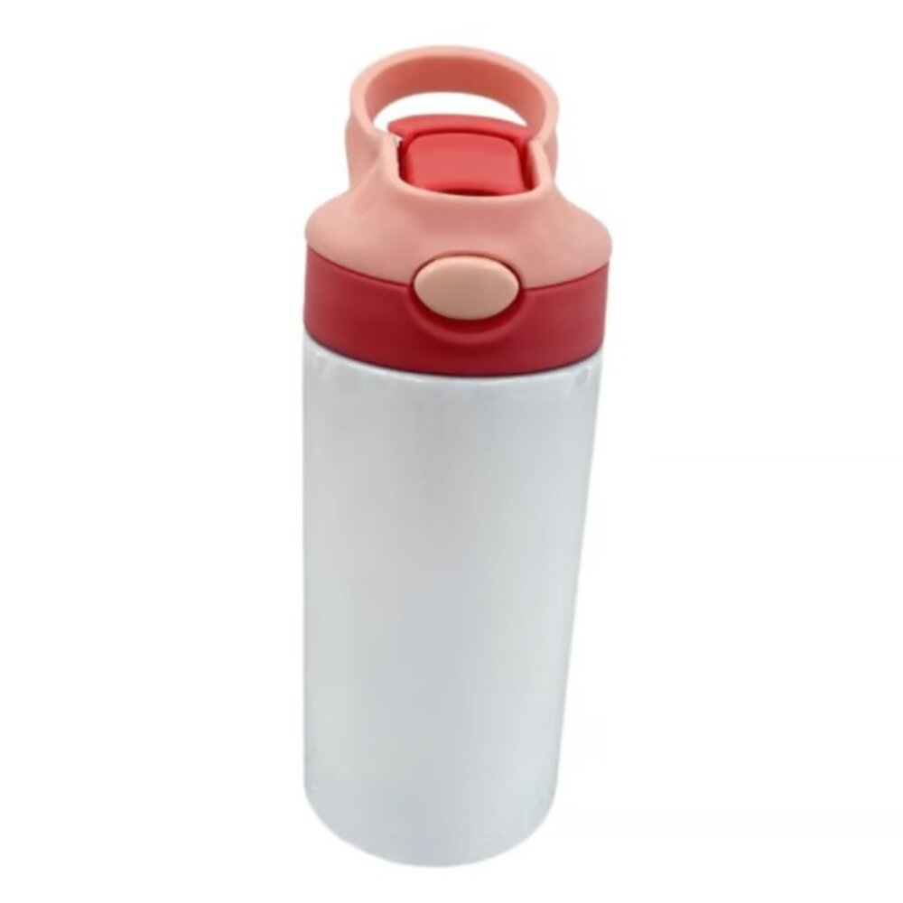 Insulated Kids Stainless Steel Sippy Cup Tumbler 12-Oz - Pink-Red - Picture 1 of 2